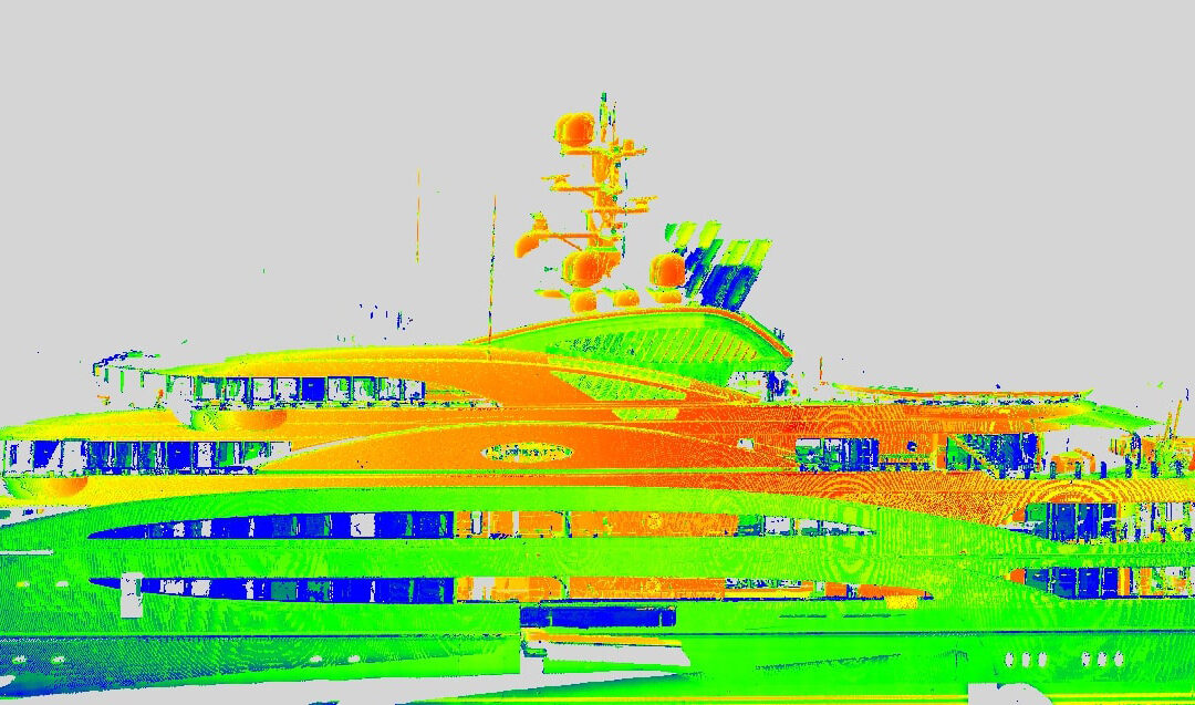 High-tech superyacht laser scanning
